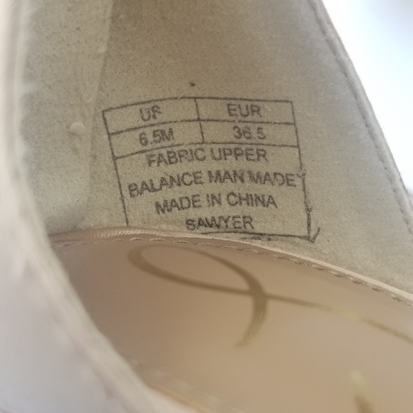 Sam Edelman Sawyer Satin Ruffle Ankle Strap Heels, Rosa Blush, Women's 6.5 - Picture 12 of 16